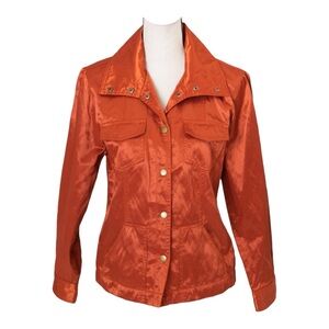 Ruby Rd Metallic Rust Bronze Jacket - Size 10
